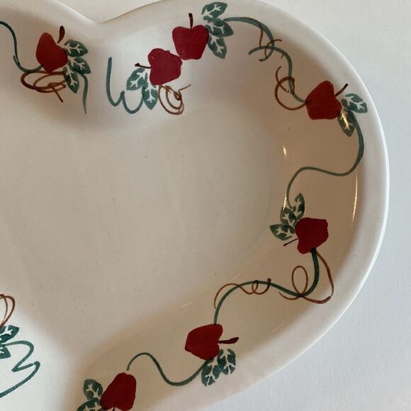 Vintage Chaparral Pottery USA Heart Shaped Stoneware Baking Dish - Picture 2 of 6